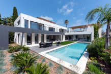 RENT BEAUTIFUL MODERN VILLA WITH 6 BEDROOMS, STAFF APARTMENT, WINE CELLAR, HEATED SWIMMING POOL AND SEA VIEW