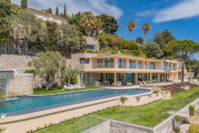 Villa contemporaine avec piscine chauffée et vue mer panoramique
