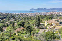 Villa Cannes Californie panoramic sea view 6 bedroom, larde landscaped garden
