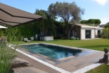 Villa moderne avec 5 chambres et piscine chauffée, proche plage de sable